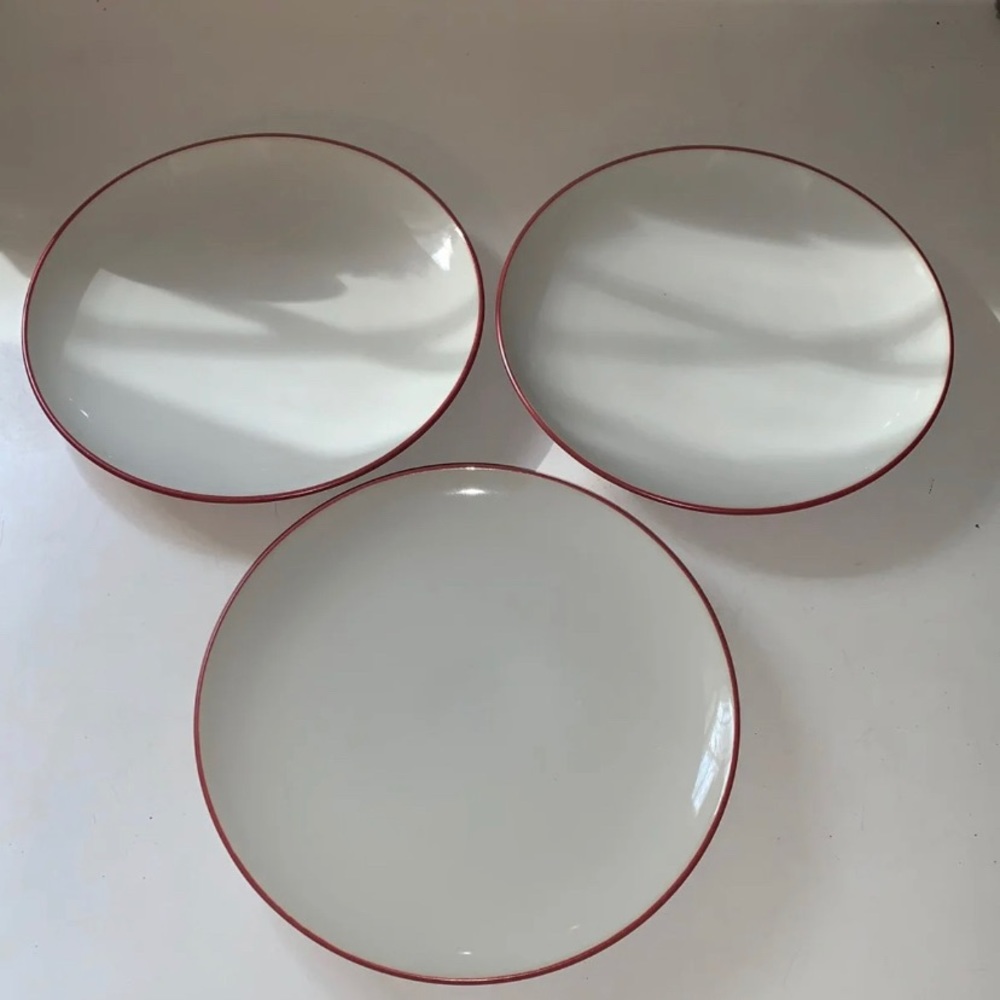 Noritake colorwave red salad plate set of 3 red